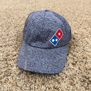 Dominos Pizza Employee Uniform Hat Cap Gray Adjustable Dominos Gear Reflective